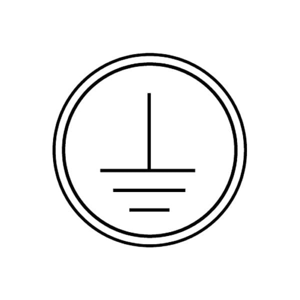 Pictogram Label, Static Sensitive, PK10, Polyester, 1-1/2 in H x 6.75 in W, 0.49 in Dia., Round